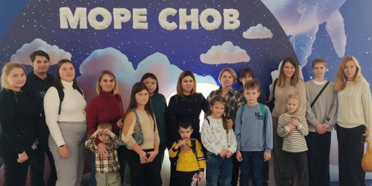 Дети и родители Московской областной организации ВОГ посетили Москвариум